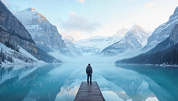 landscape, man HD wallpaper