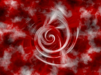red swirl, clouds, swirl, pacowaka, red HD wallpaper