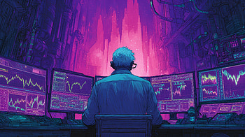 Ultra : Man Analyzing Stocks in a High-Tech Trading Room, man, Stock Market, finance HD wallpaper