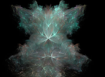 Scrumptuous aqua, aqua, fractal, lovely, fractals HD wallpaper