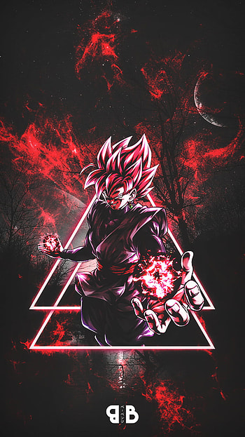 Black Goku, dragonball, dragonballz, dragonballsuper, futur, anime HD phone wallpaper