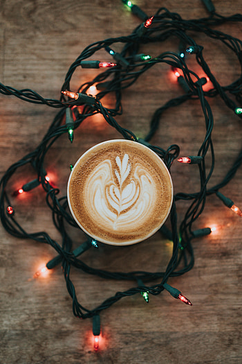 Food, Coffee, Foam, Garland, Cappuccino, Meerschaum, Garlands HD phone wallpaper