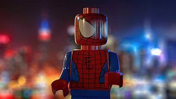 Spider-Man Lego , Superhero action, Dynamic poses, Epic battles HD wallpaper