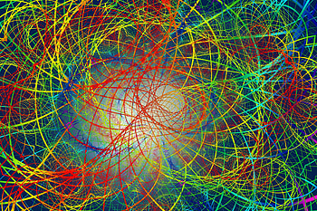 Chaos, lines, colorful, digital art, abstract HD wallpaper
