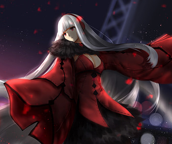 Forever 7th capital, anime girl, red dress HD wallpaper
