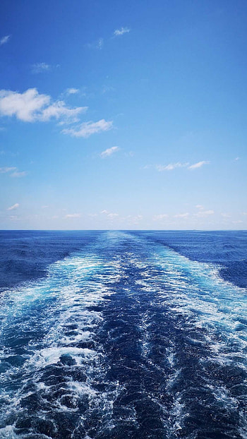 Ocean, White Blue HD phone wallpaper
