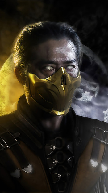 Scorpion, Mortal Kombat 2021 , Striking backgrounds HD phone wallpaper