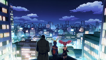 My Hero Academia: Vigilantes Night Cityscape, Anime, My Hero Academia: Vigilantes, My Hero Academia HD wallpaper