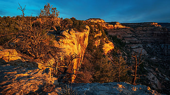 A canyon rim in Utah, trees, landscape, sky, rocks, usa HD wallpaper