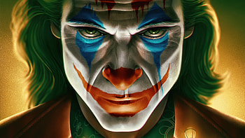 Joker Face Closeup, joker, superheroes, artwork HD wallpaper