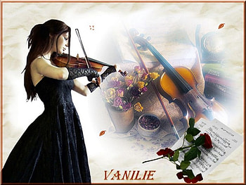 Playing the Violin, artwork, music, instrument, violin HD wallpaper