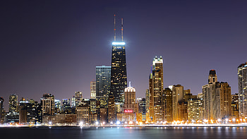 John Hancock Center, Chicago Skyline HD wallpaper