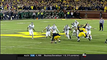 Michigan State Spartans beat Michigan Wolverines on Crazy Last Play - YouTube HD wallpaper