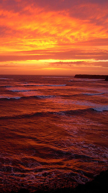 Sunset, Sunny Sunset HD phone wallpaper