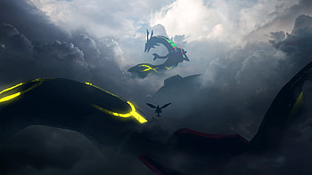 Rayquaza Pokemon HD wallpaper