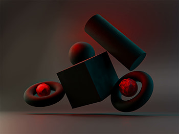 Geometrical shape, dark, abstracts HD wallpaper