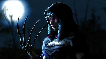 Fantasy Witch Long Nails Glowing Eyes, fantasy-girls, witch, artist, artwork, digital-art, deviantart HD wallpaper