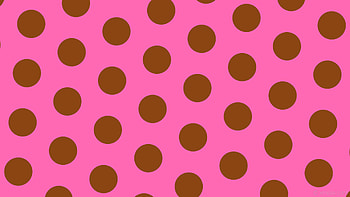 polka dots brown pink hexagon hot pink saddle brown HD wallpaper