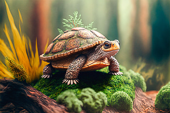 Fantasy Turtle Realm : Enchanted Forest Explorer, fantasy, turtle HD wallpaper