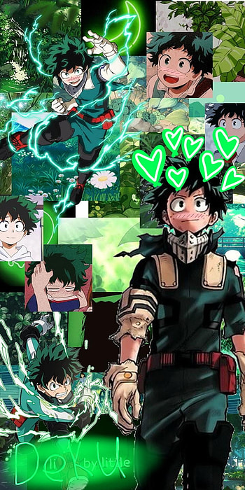Deku, art, green HD phone wallpaper