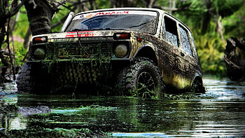 Lada Niva, Off-road Driving HD wallpaper