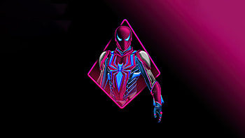 Spidermansuit Minimal , spiderman, superheroes, minimalism, minimalist, artist, artwork, digital-art, behance HD wallpaper