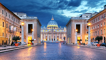 Building, Architecture, Vatican, Dome, Religious, Monument, Night HD wallpaper