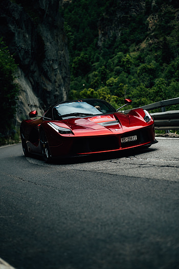 Ferrari LaFerrari Aperta, red, sports car HD phone wallpaper
