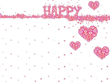 Happy Hearts, hearts, cute, happy, pink HD wallpaper