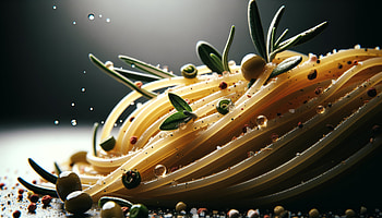 Gourmet Spaghetti - Pasta Background, spaghetti, pasta, food graphy, herbs HD wallpaper