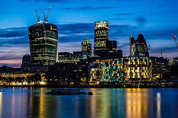 Cities, Rivers, Architecture, Building, Night City HD wallpaper