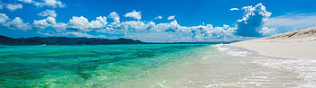 Panoramic Beach, 3840X1080 Dual Monitor Beach HD wallpaper