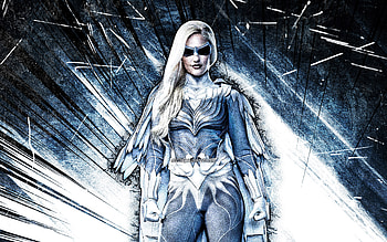 Dove, grunge art, superheroes, DC Comics, Hawk and Dove, DC Universe, blue abstract rays, Dove superhero, Dove HD wallpaper