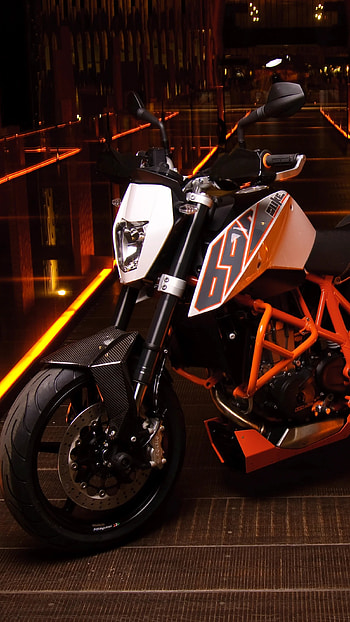 Duke Bike, LED Light, Background HD phone wallpaper