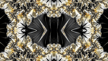 Trippy Psychedelic Fractal, trippy, psychedelic, aesthetic, black, white, Abstract, fractal, abstract black HD wallpaper