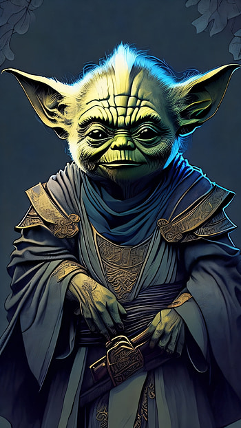 Yoda, AI Art, samurai, Yoda HD phone wallpaper