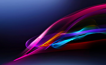 Colorful waves, minimal, digital art HD wallpaper
