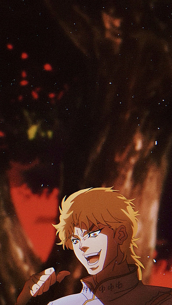 Jojo bizarre, orange, art, brando, dio HD phone wallpaper