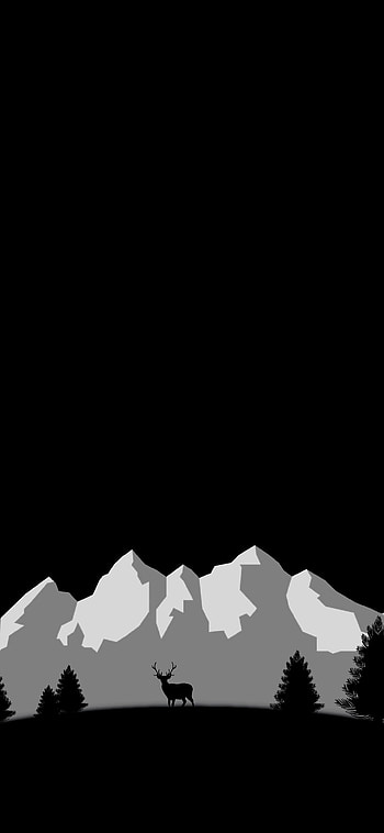 Black Clean Minimal Android, Black Minimalist AMOLED HD phone wallpaper