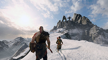 God Of War 4 Kratos And Atreus 2018, kratos, god-of-war-4, god-of-war, games, ps-games, 2018-games HD wallpaper