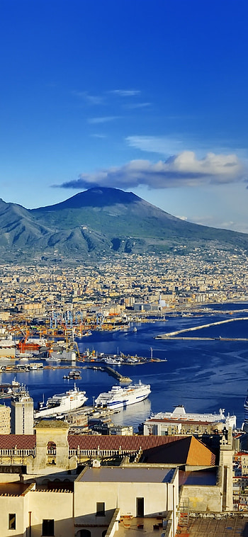 Gulf of Naples, Naples (Italy) HD phone wallpaper