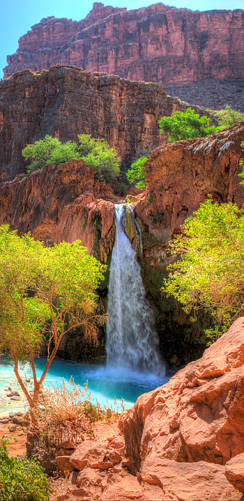 Waterfall, Landscapes HD phone wallpaper