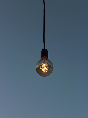 Shine, Light, Miscellanea, Miscellaneous, Minimalism, Glow, Light Bulb HD phone wallpaper