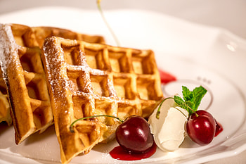 waffle , Mouthwatering visuals, Crave-worthy treat, Breakfast happiness HD wallpaper