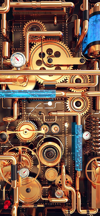 Gears live , Motorola aesthetics, 3D artwork, Electronic design HD phone wallpaper