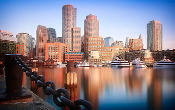 Boston Skyline, Travels, Vector , Massachusetts HD wallpaper
