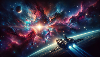 Galactic Journey - Space Exploration, space exploration, space, spaceship, galaxy, cosmic HD wallpaper