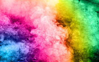 Smoke, Rainbow Colored HD wallpaper