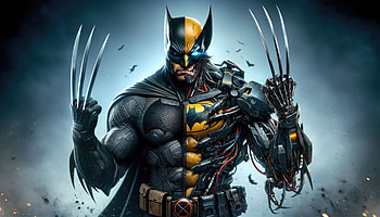 Patience Is Not My Strongest Suit, deadpool, batman, superheroes, artwork, artist, art, digital-art, ai, deviantart HD wallpaper