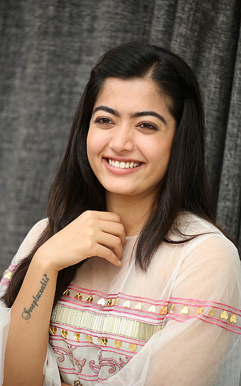 Rashmika mandanna, face, hair HD phone wallpaper